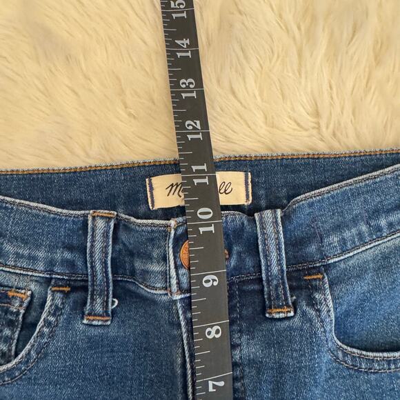 Madewell 10" Roadtripper High Rise Skinny Blue Denim Jeans 27P - Picture 10 of 12